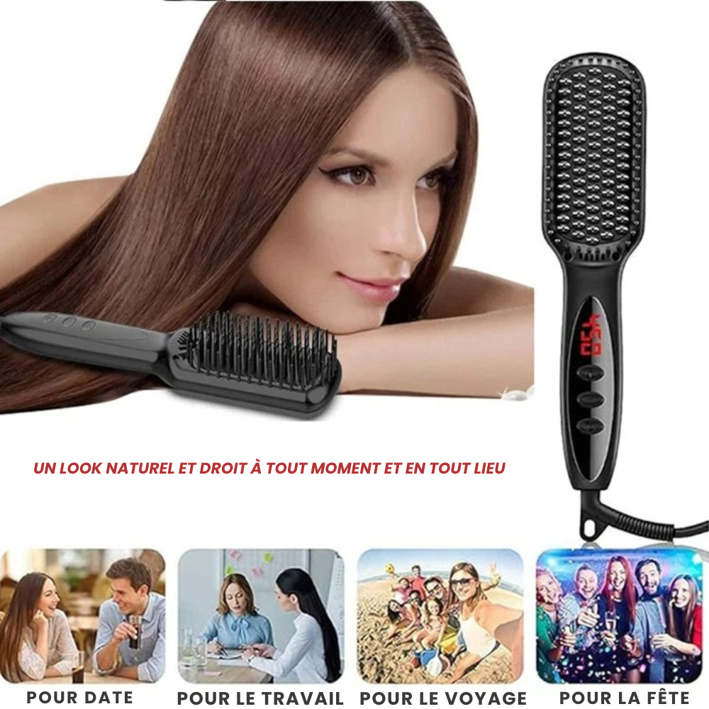 Brosse lissante électrique professionnelle