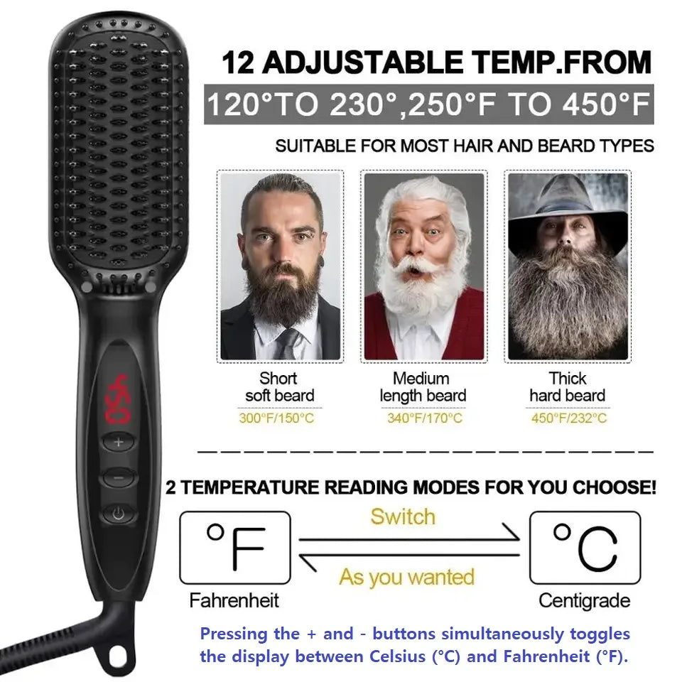 Brosse lissante électrique professionnelle